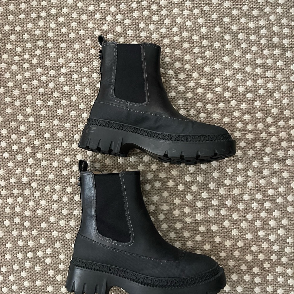 Coach Jayla Black Ankle Booties size 8